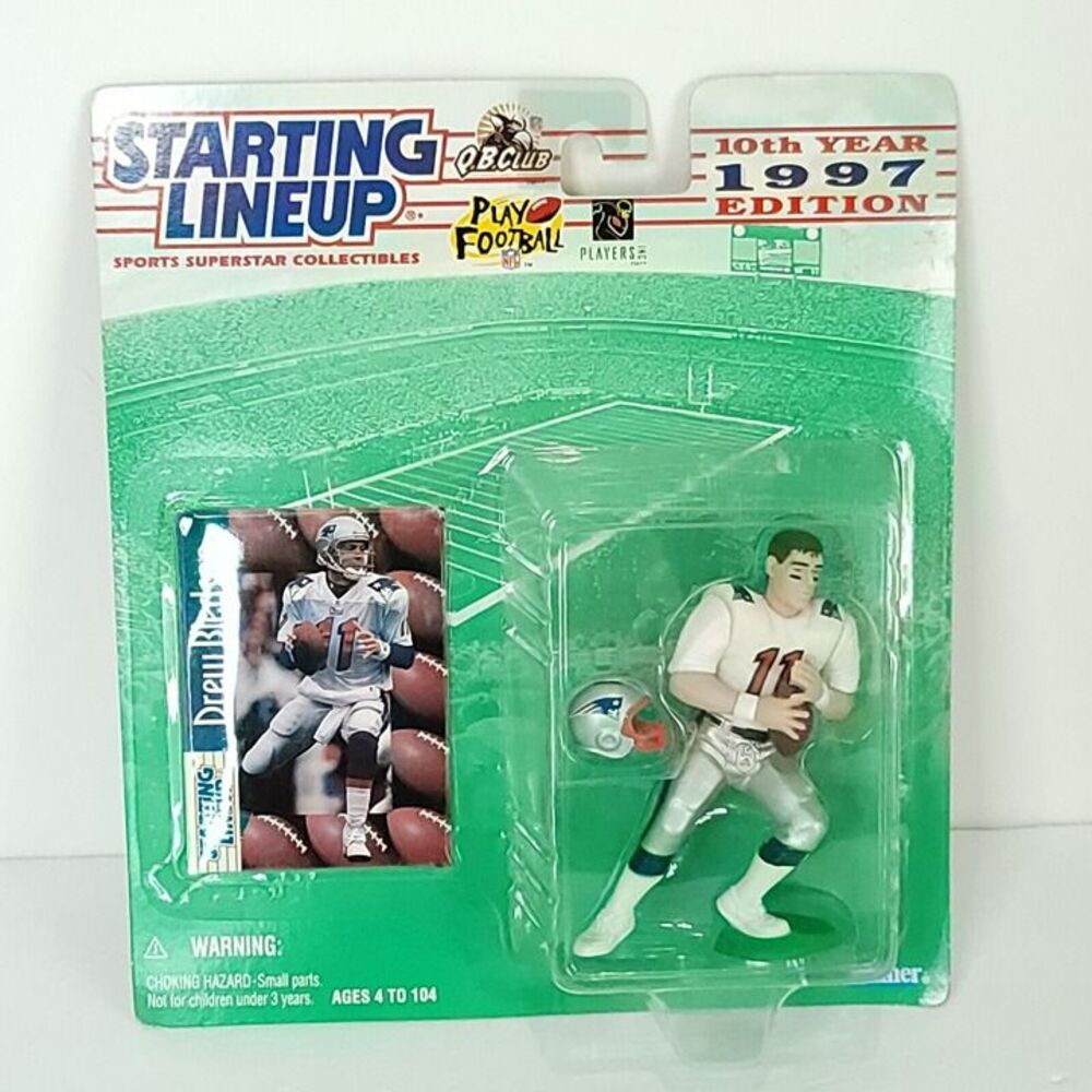 DREW BLEDSOE New England Patriots NFL Starting Lineup SLU 1996 Action Figure NEW